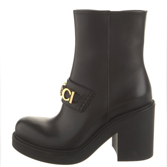 Gucci Leather Moto Boots - Picture 1 of 5
